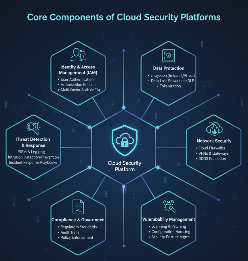 Core Components of Cloud Security Platforms