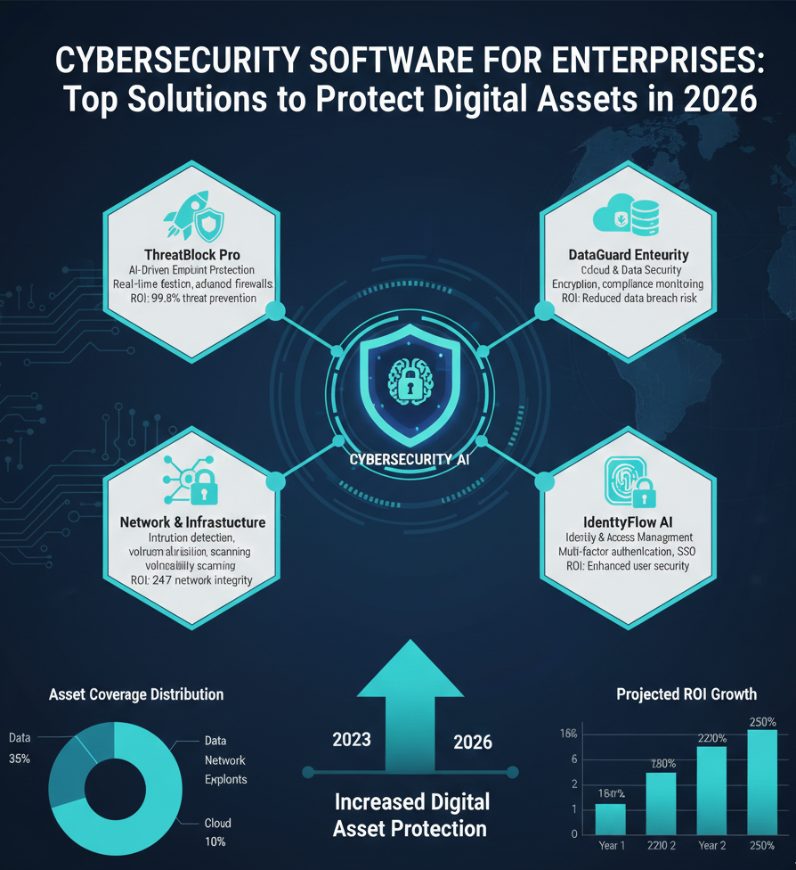 Cybersecurity Software for Enterprises: Top Solutions to Protect Digital Assets in 2026