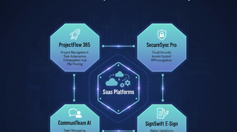 remote work, SaaS tools, digital teams, productivity software, security software, collaboration platforms, cloud productivity, identity management, endpoint security, workflow automation, hybrid workforce, cyber security, team communication, project management tools, secure file sharing, business software, 2026 tech trends